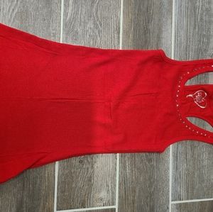 Rue 21 Red Razor Back Tank Top